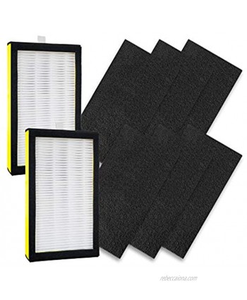 True HEPA Air Filter Replacement Filter for Guardian FLT4100 E,2（hepa filter）+6（Activated carbon filter）