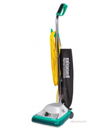 Bissell BigGreen Commercial BG107HQS DayClean Quiet-Motor System Upright Vacuum Comfort Grip Handle with Magnet 650W 12" Vacuum Width