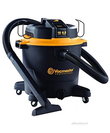 Vacmaster Professional Professional Wet Dry Vac 16 Gallon Beast Series 6.5 HP 2-1 2" Hose VJH1612PF0201 Black