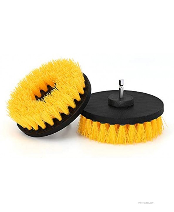 5 Pieces Drill Brush Attachments Scrubber Brush for Drill Power Cleaning Kit for Carpet Car Detailing Bathroom Surface Upholstery Grout Tiles Sinks Shower Boat Corner