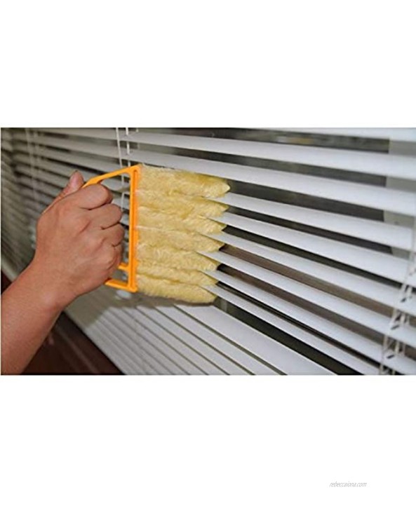 Chris.W 2Pack Window Blind Cleaner Duster Brush Microfiber Blind Cleaner Tools for Window Shutters Blind Air Conditioner Jalousie Dust