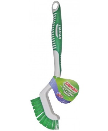 Libman 18 Tile and Grout Brush with Ergonomic Handle 00018