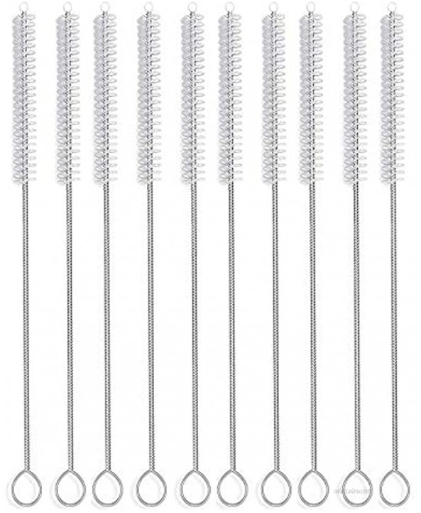 Long Straw Brush Nylon Pipe Tube Cleaner 10-ihch X 2 5-inch set of 10