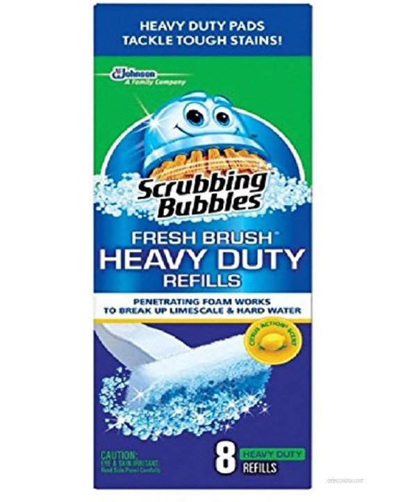 Scrubbing Bubbles Fresh Brush Heavy Duty Refill 8 Count