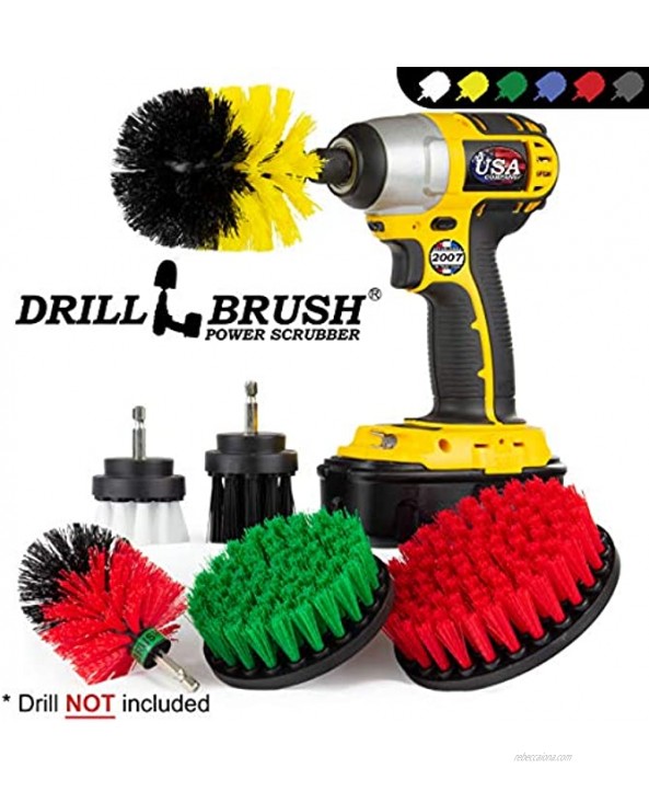 The Ultimate Drill Brush Cleaning Supplies Kit Bathroom Accessories Shower Cleaner Bath Mat Kitchen Accessories Grout Cleaner Dish Brush Stove Oven Sink Outdoor Scrub Brush