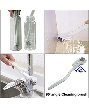 Window or Sliding Door Track Cleaning Brush Tile Lines Brush,Window Blind Duster 2-in-1 Windowsill Sweeper Hand-held Groove Gap  5 Pieces