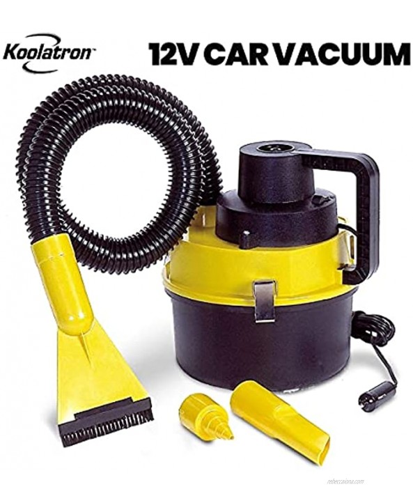 Koolatron 12 Volt Wet Dry Canister Vacuum Cleaner 1 Gallon