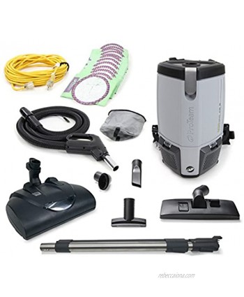 ProTeam ProVac Backpack Vacuum with Wessel Werk Powerhead and Complete Tool Kit