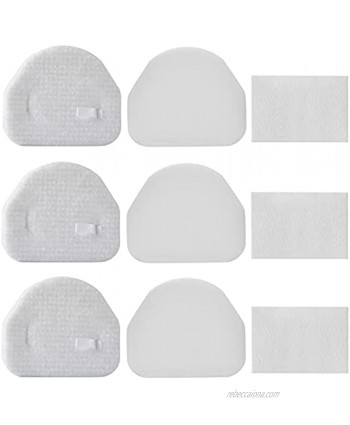3 Pack Foam & Felt Filters Kit Replacement for Shark Navigator NV100 NV100C,NV100 26 NV105 NV105 26 NV106 UV300,NV450,NV480,NV481,NV482 Upright Vacuum Cleaner Replace Part # XFF450 & XFL100