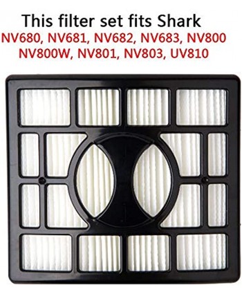 Hechuang Replacement Filters for Shark Rotator DuoClean Powered Lift Away Speed Vacuum NV680 NV681 NV682 NV683 NV800 NV801 NV803 UV810 Replace Parts XFF680 and XHF680