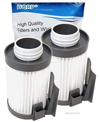 HQRP 2-Pack Washable Filter Compatible with Eureka Optima 431 437 431BX 431F 437AZ 431DX 433A 431A 431AX 431AXZ 431B 433B 433BE 433BET 437AXZ Lightweight Vacuums