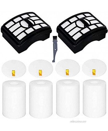 I-clean 6 Packs Replacement Shark NV501 Filters Filters Compatible with Shark Rotator Pro Lift-away NV500,NV501 NV502 NV505 Compare to Part # Xff500 Xhf500 [Not fit Rotator NV650 NV755 series]