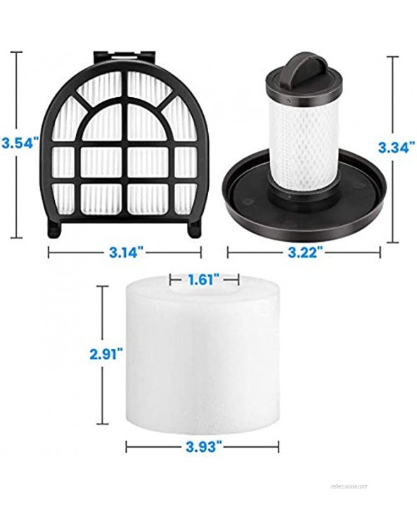 iSingo Shark LZ601 Filters Compatible with Shark APEX UpLight Lift-Away DuoClean with Self-Cleaning Brushroll Stick Vacuum LZ600 LZ601 LZ602 LZ602C Compare to Part # XFFLZ600 4+2+2