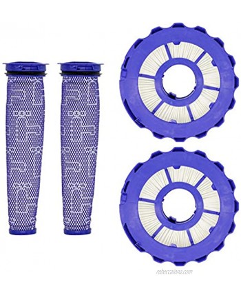 Lemige 2 Pack Post-Motor Filters & 2 Pack Pre-Motor Filters Replacement Parts for Dyson DC40 Animal Multi Floor Origin and Total Clean Vacuums Compare to Part 923587-02 & 922676-01