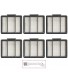 Lemige 6 Pack Replacement Filter for Shark ION Robot R85 RV850 RV850BRN RV850WV R851WV RV700_N RV720_N R87 R76 RV871 AV751 AV752 AV753 IQ Robot RV1001 RV100AE AV970 AV992 AV993 AV1002AE AV1010AE