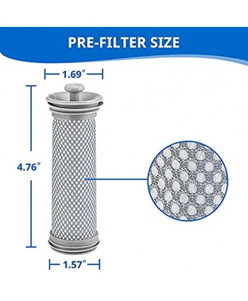 Pre Filter Compatible for Tineco A10 A11 Hero A10 A11 Master for PURE ONE S11 Series Co Corderless Vacuum Filter- 3 Pre Filters