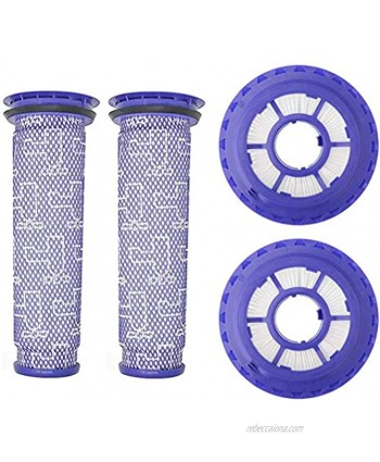 Replacement Filters for Dyson DC65 DC66 DC41 UP13 UP20 Animal Multi Floor and Ball Vacuums Compare to Part 920769-01 and 920640-01 2+2 Pack