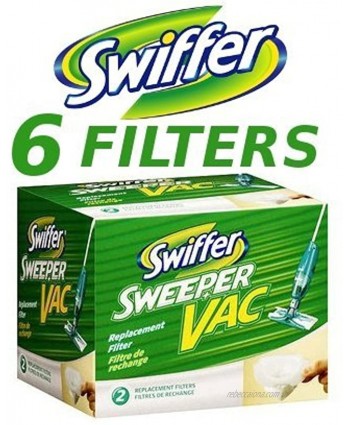 Swiffer Sweeper Vac Replacement Filters 2 Pack 6 Filters