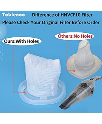 Tablenco HNVCF10 Filter Compatible with Black and Decker Dustbuster Hand Vacuums HNVC215B10 HNV215B12,HNVC215BW52,HNVC115J06 HNVC115B22 HNVC220BCZ016 Pack