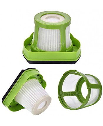 WAROOM 4 Pack Replacement Vacuum Filter for Bissell 1782 17823 Pet Hair Eraser Hand Vac. Compare to Part # 1608653 & 1608654