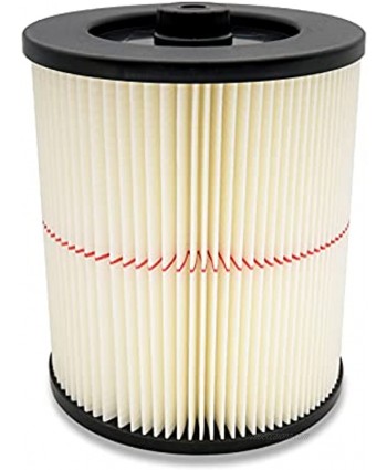 9-17816 Cartridge Filter 17816 Replacement Red Stripe Filter 9-17816 Wet Dry Air Filter Replacement Part fit 5 Gallon & Larger Vacuum Cleaner Cartridge Filter 1 Pack