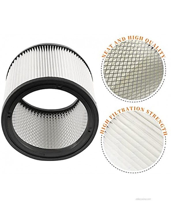 Aiskaer 2 PACK Replacement Filter Compatible with Shop-Vac 90304 90350 90333 fits Most Wet Dry Vacuum Cleaners 5 Gallon and Above