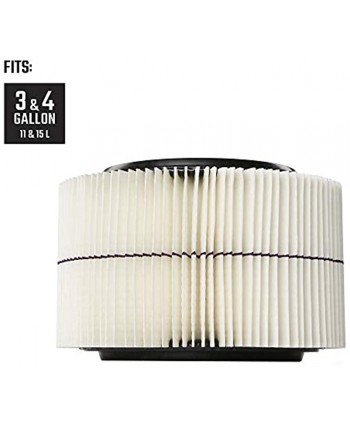 CRAFTSMAN 38741 1 2 Height Purple Stripe General Purpose Wet Dry Vac Replacement Filter for 3 and 4 Gallon Shop Vacuums Model: 9-38741
