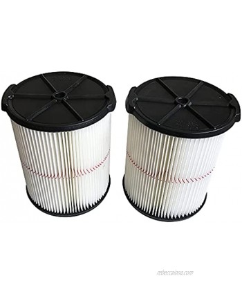 KLEAN AIR 38754 Cartridge vacuum filter fits for Craftsman 009-38754 CRAFTSMAN CMXZVBE38754 Red Stripe General Purpose Wet  Dry Vac for 5 to 20 Gallon Shop Vacuums—38754 2pack