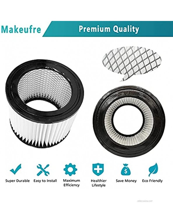 Makeufre 2 Pack Replacement 90398 Filter Compatible with Shop-Vac 90398 903-98 9039800 903-98-00 SP650C,Hangup Wet Dry Vacuum Cartridge Filter,2 Pack