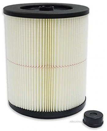 PUREBURG 17816 Replacement Red-Stripe Filter Compatible with Craftsman Fits 5 6 8 12 16 32 Gallon Large Wet Dry Shop Vacs Replace Part# 9-17816  1-Pack