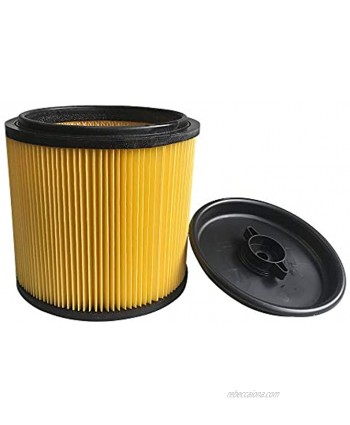 Replacement Cartridge filter fits for Hart Standard VACUUM FILTER Fit HART Most Shop-Vac Wet Dry Vacs 5 to 16 Gallon---1pack yellow