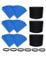 S SMILEFIL 3 Pieces of 90585 Foam Filter Sleeves 6 Pieces of Shop Vac Reusable 9010700 Dry Filter Disc Bags & 6 Retaining Bands for Most Shop-Vac Wet Dry Shop Vacuum Cleaners