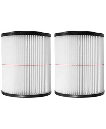 Vacuum Cleaner Air Cartridge Filter Replacement for Craftsman 17816 Husky 6-9 Filter Wet Dry Vacuum Cleaner Fit 5 gallon& Larger 2 pack