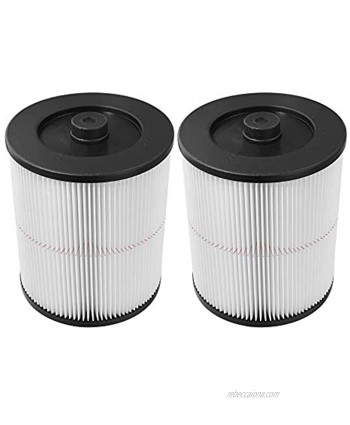 Vacuum Cleaner Air Cartridge Filter Replacement for Craftsman 17816 Husky 6-9 Filter Wet Dry Vacuum Cleaner Fit 5 gallon& Larger 2 pack