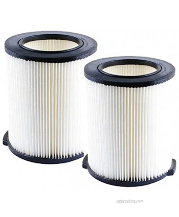 VF4000 Wet Dry Vac Replacement Filter Compatible with Ridgid 5 to 20-Gallon 6-9 Gal Replace for Husky Craftsman 17816 Vacuum Replace WD5500 WD0671 WD6425 WD0970 Washable & Reusable VF4200 Filters2 Pack