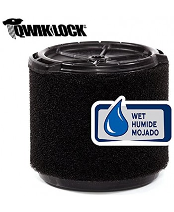 WORKSHOP Wet Dry Vacs Vacuum Filters WS14045F Foam Filter For Wet Dry Vacuum Cleaner Single Wet Application Foam Filter Cartridge For WORKSHOP 3-Gallon To 4-1 2-Gallon Shop Vacuum Cleaners