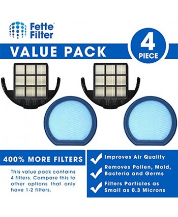Fette Filter Vacuum Filter Set Compatible with Hoover T-Series WindTunnel Bagless Upright Compare to Part # 303173001 and 303172002 2-Pack