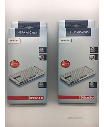 Miele SF-HA 50 Active HEPA filter 2pk for Models S4 S5 S6 S8