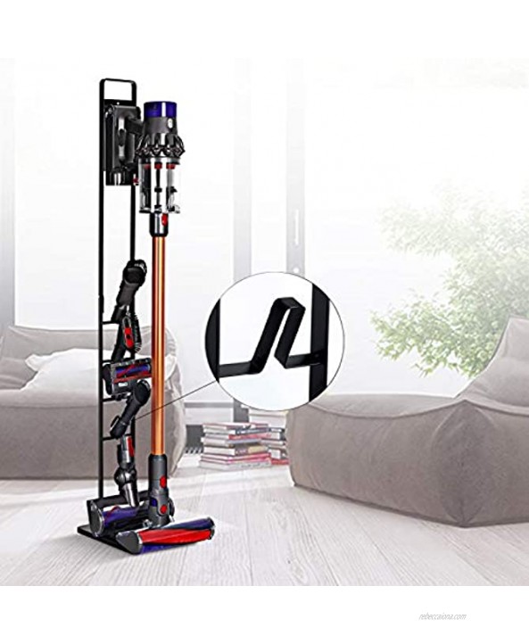 BUBM Heavy Duty Vacuum Stand Compatible with Dyson V11 V10 V8 V7 V6 DC58 DC59 DC30 DC31 DC34 DC35 DC58 DC62 DC74 Accessories Station No Drilling Space Saving Stand