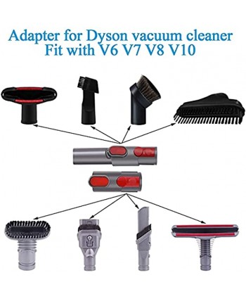 For Dyson DC series V6 V7 V8 V10 V11 Hard Floor Tool &Vacuum Attachment Accessories HouseHold Cleaning Kit -Dust Brush for Cleaning Sofa Coriaceous Sofa or Top of the Cabinet plus Dyson Adapter