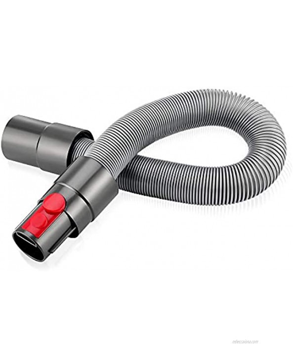 isinlive Flexible Extension Hose for Dyson V11 V10 V8 V7 Cordless Stick Vacuum Cleaner Accessory Attachment Replacement with Quick Release Button 20.5 to 63 Inches
