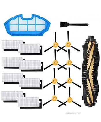 Replacement Parts Compatible with Ecovacs DEEBOT N79 N79s DN622 500 N79w K600 K700 Robotic Vacuum Cleaner,8 Side Brushes,8 Filter,1 Main Brushes 1 Primary Filter Accessories Replacment Parts Kit