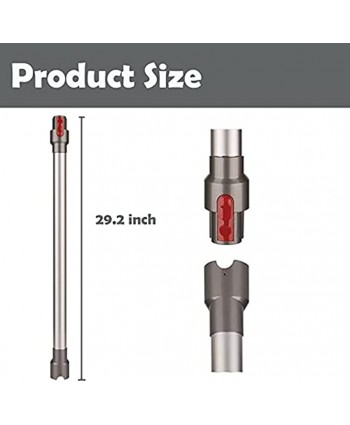 Tispufier Quick Release Gray Extension Wand Compatible with Dyson V7 V8 V10 V11 Vacuum Vacuum Wand Replacement