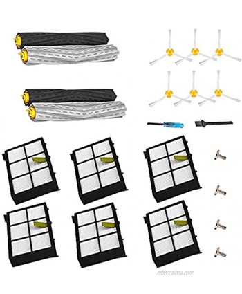 YOKYON Replacement Parts Kit for Iobot Roomba 800 and 900 Series 805 860 870 871 880 890 960 980 981 985 Vacuum Cleaner Accessories Including Debris Extractor Set,Side Brush and Hepa Filters