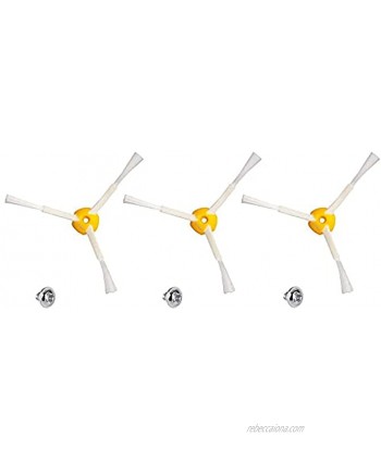 EEEKit 3-Pack 3-arm Side Brushes Kit for iRobot Roomba 500 & 600 & 700 Series 600 610 620 760 770 780 Vacuum Cleaner Replacement Set