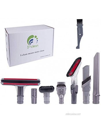 I clean Replacement Dyson V6 Attachments Compatibel with Dyson V6 DC35 DC44 DC59 DC62 DC08 7 Packs Fit Dyson Handheld Vacuum Parts with A Free Cleaning