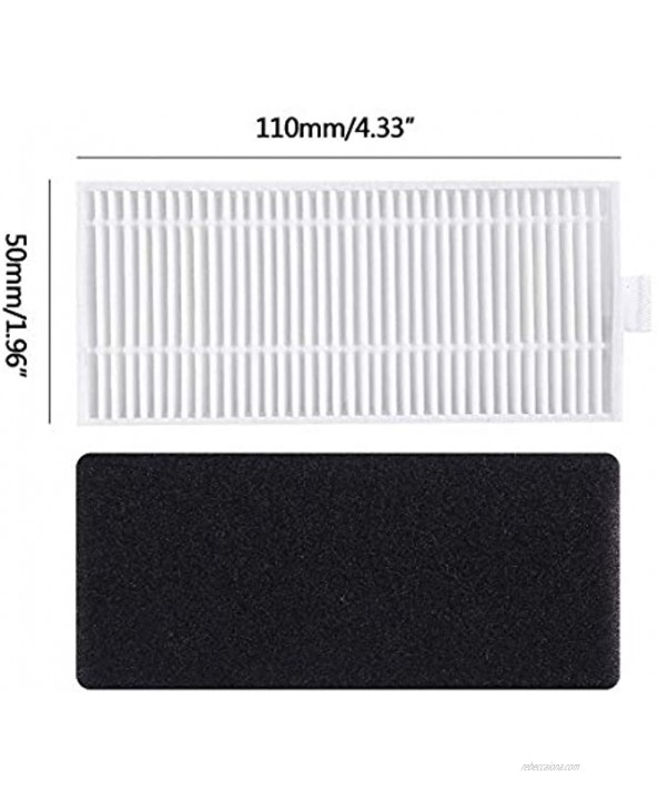 Replacement Accessories Parts for Tesvor X500 Robotic Vacuum Cleaner Filters Side Brushes Rolling Brush Pack of 13