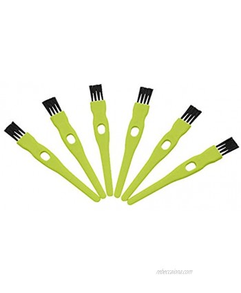 vipolish 20 Pcs 11CM 4.33 Inch Green Plastic Handle Mini Dust Removal Brush Nylon Hair Brush Computer Keyboard Cleaning Small Brush Lamp Humidifier Clean Rag for Home Office Use