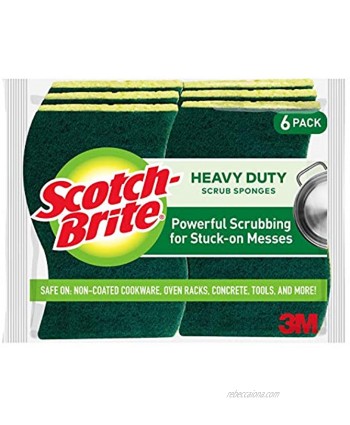 3m 6 Count Scotch-Brite Heavy Duty Scrub Sponge 426