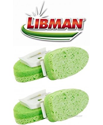 Cleaning Sponge Non-Scratch Libman Gentle-Touch Refills 2 -2-Packs 4 total sponges Made in USA